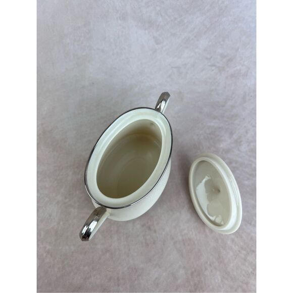 Vintage Lenox Moonspun Sugar Bowl - Picture 6 of 9
